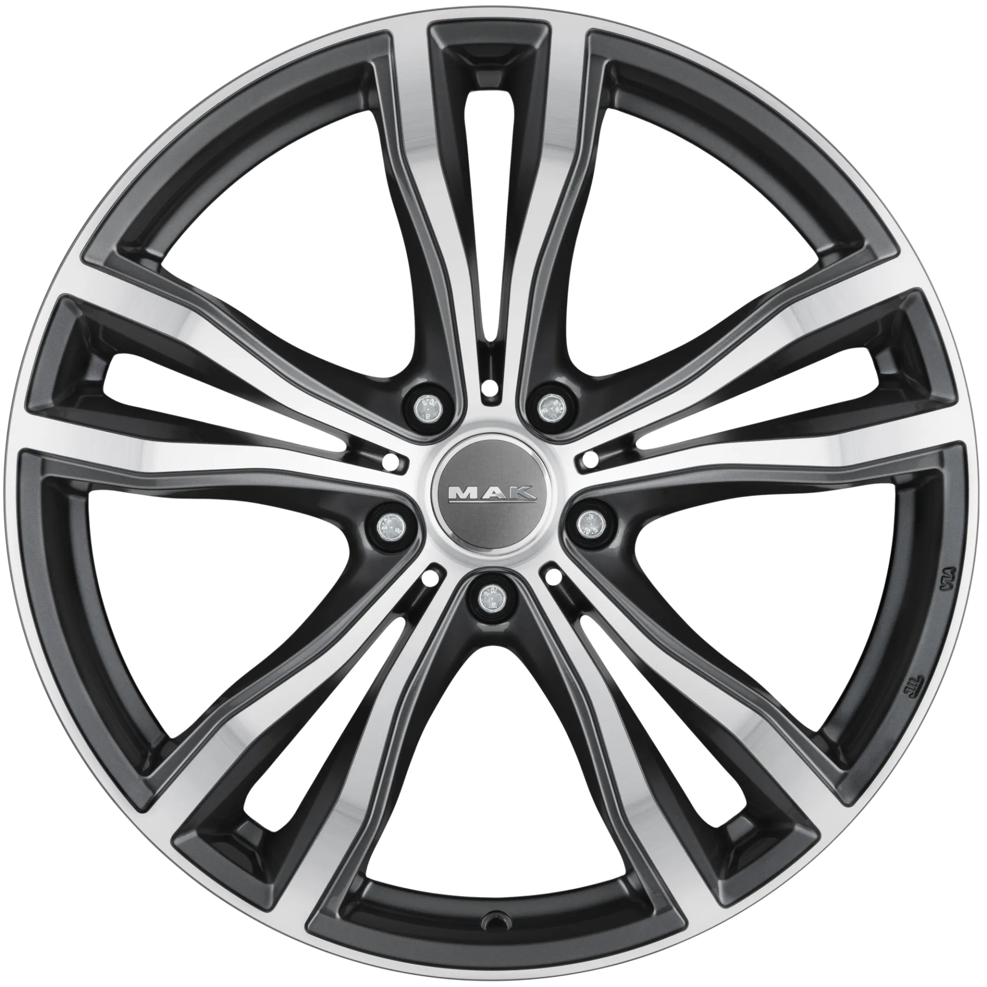 Jante MAK X-MODE - GUN MET-MIRROR FACE 9x20 5X112 ET 35 CB 66.6