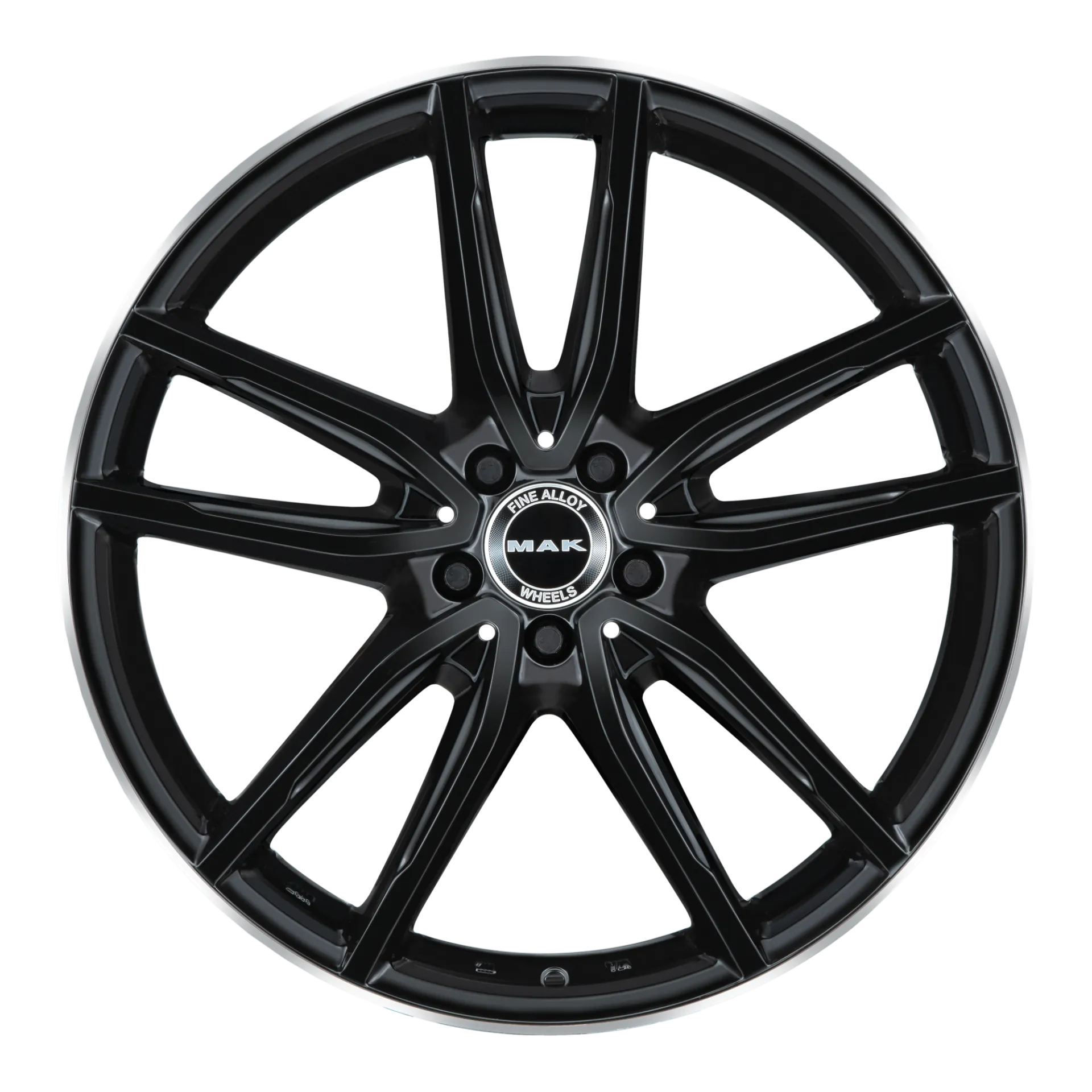 Jante MAK EVO - GLOSS BLACK MIRROR RING 8x19 5X112 ET 38 CB 66.6