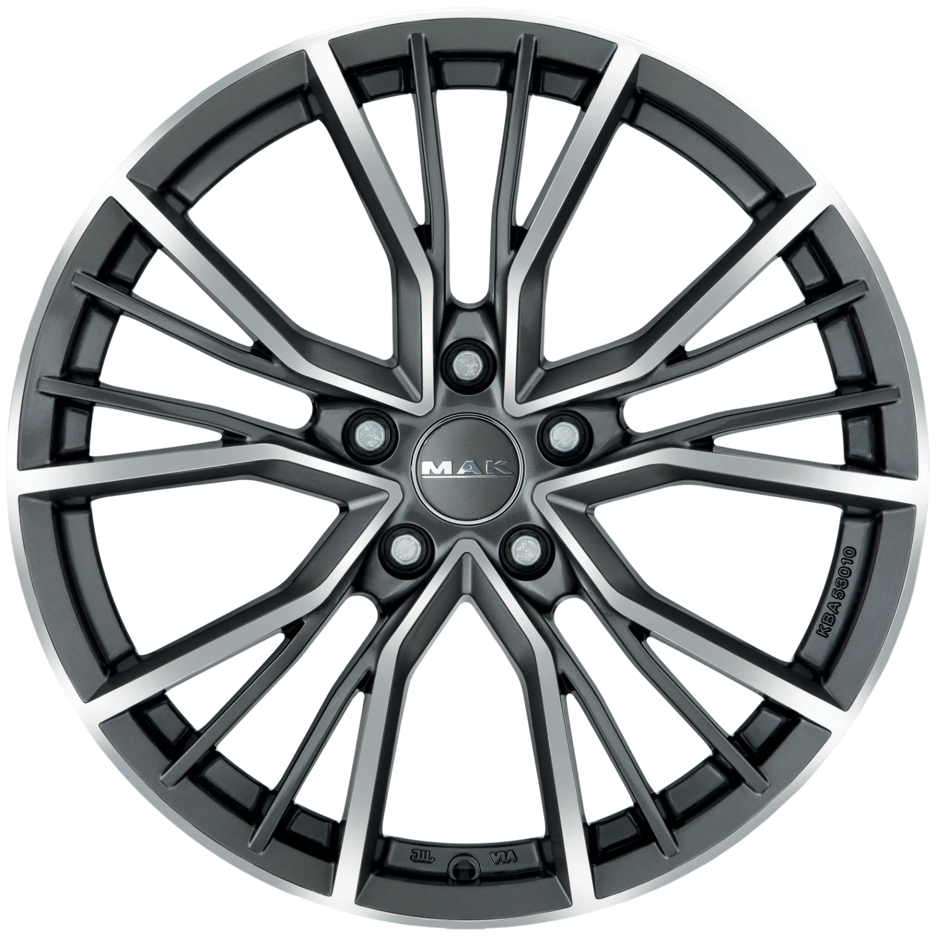 Jante MAK UNION - GUN MET-MIRROR FACE 9.5x21 5X112 ET 20 CB 66.45