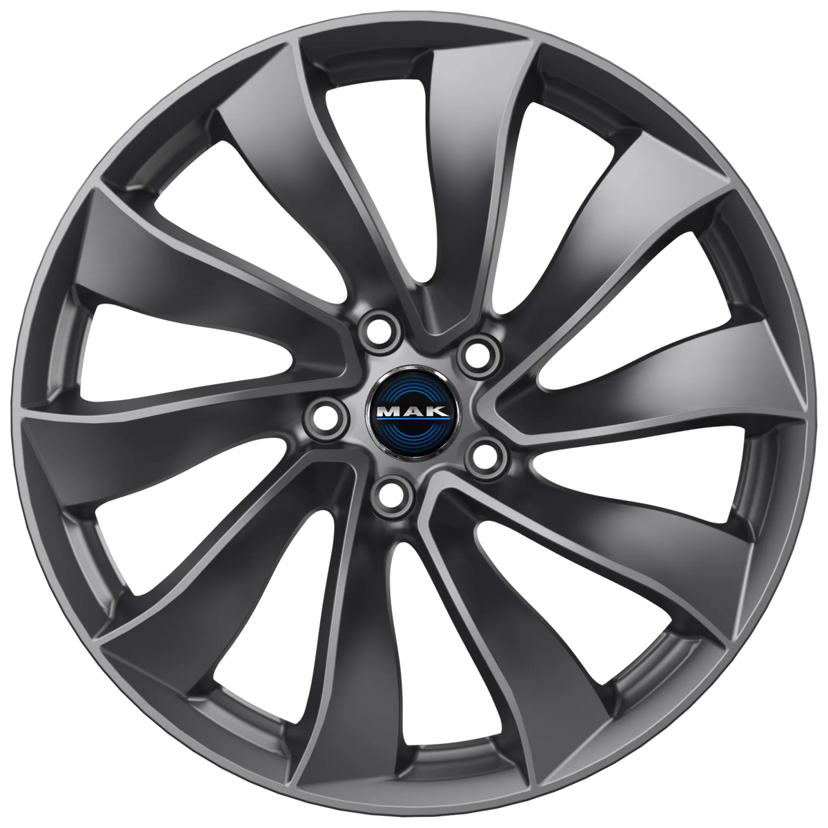 Jante MAK SOLAR - GLOSS GUN METALLIC 8.5x18 5X114.3 ET 38 CB 64.1