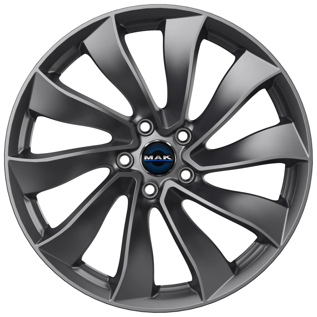Jante MAK SOLAR - GLOSS GUN METALLIC 9.5x19 5X114.3 ET 45 CB 64.1