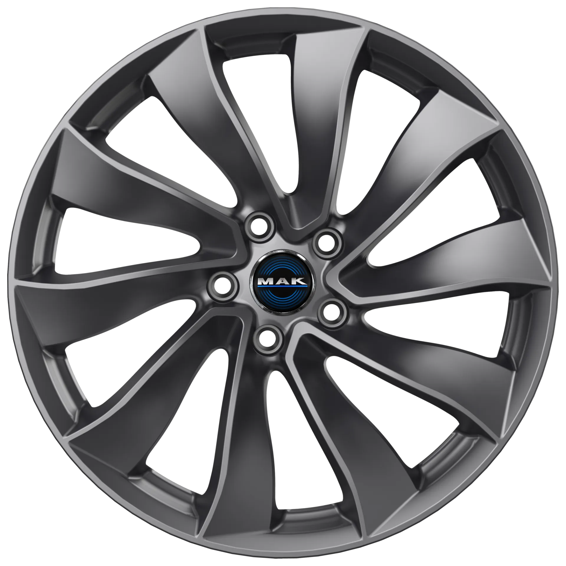 Jante MAK SOLAR - GLOSS GUN METALLIC 9.5x19 5X114.3 ET 45 CB 64.1