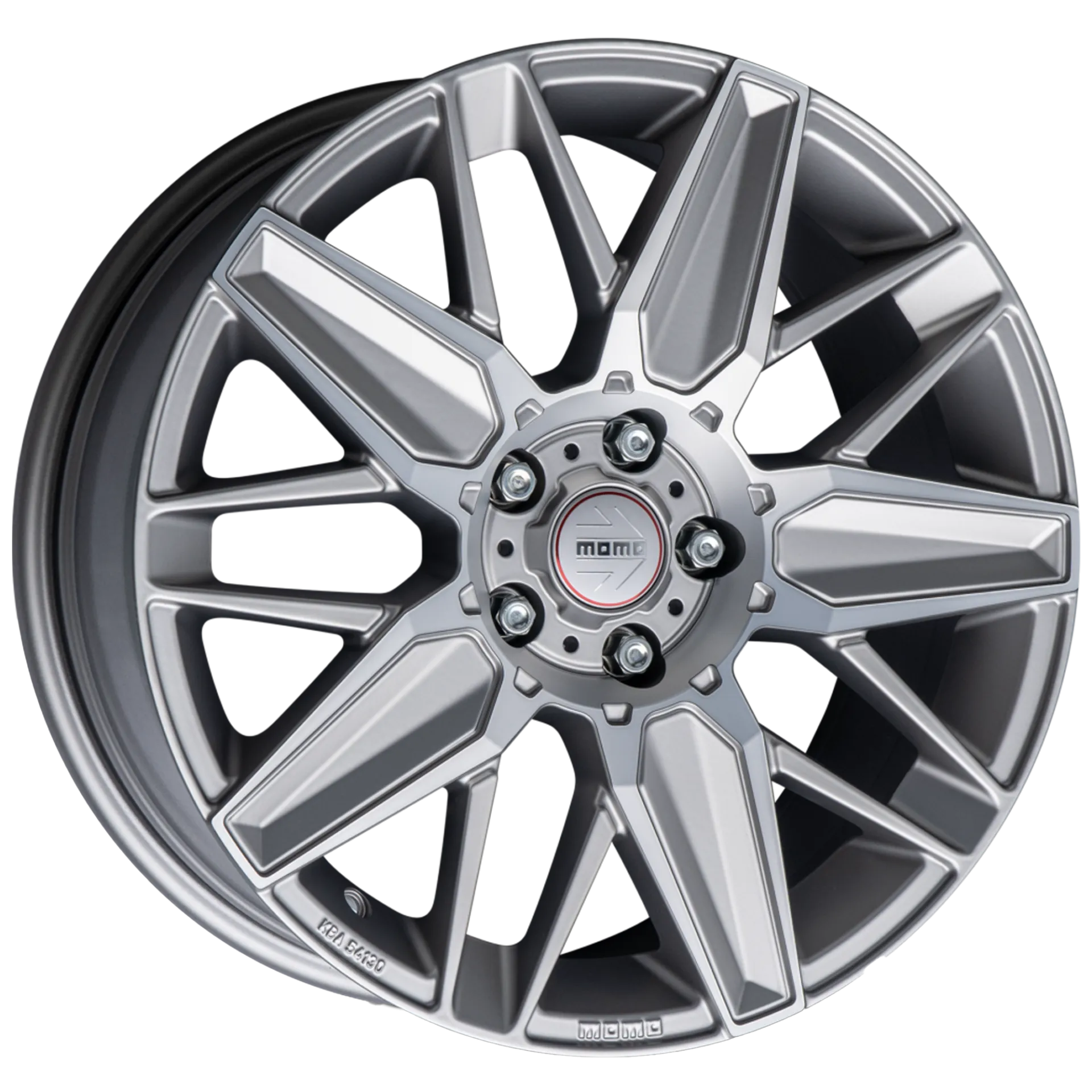 Jante MOMO Evoluzione - Matt Titan Silver Polished 8x18 5X114.3 ET 42 CB 72.3