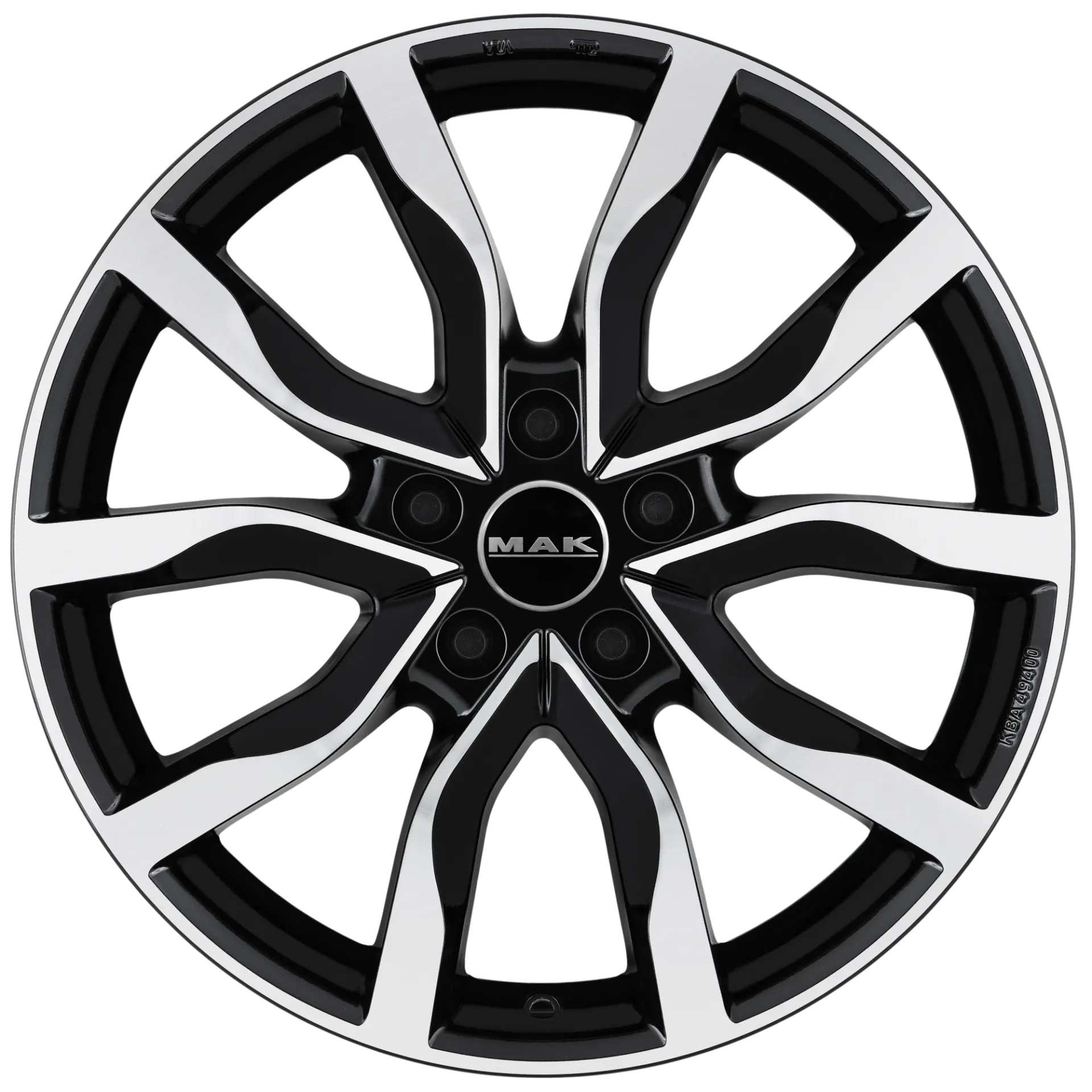 Jante MAK HIGHLANDS - BLACK MIRROR 8.5x20 5X120 ET 40 CB 72.6
