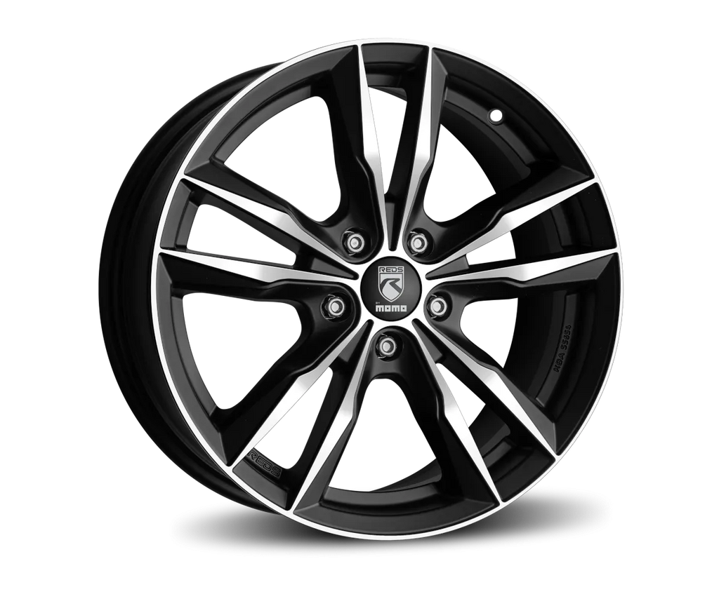 Jante REDS by MOMO FAST - MATT BLACK POLISHED 6.5x16 5X114.3 ET 40 CB 72.3