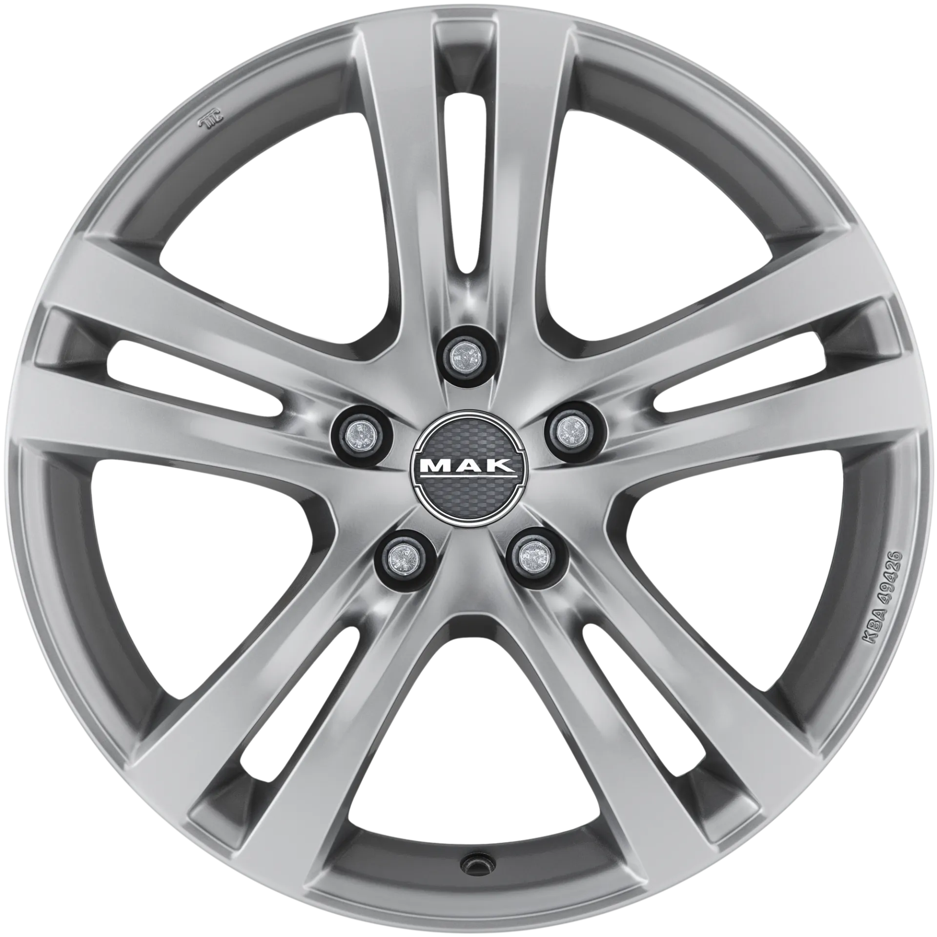 Jante MAK ZENITH - HYPER SILVER 6.5x15 4X108 ET 25 CB 65.1
