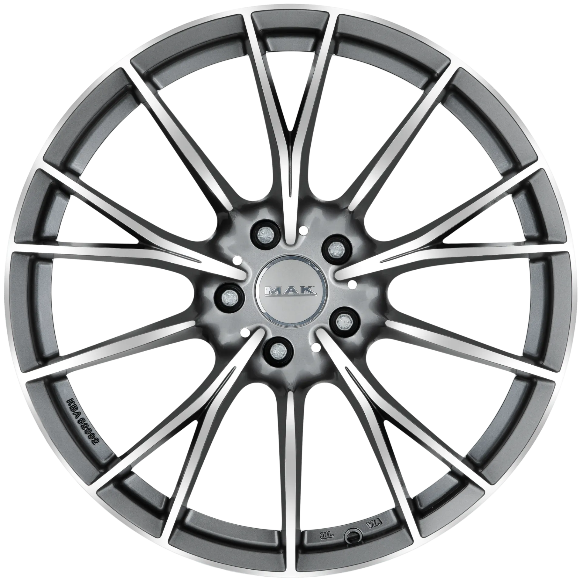 Jante MAK FABRIK-D - GUN MET-MIRROR FACE 9.5x19 5X112 ET 44 CB 66.6