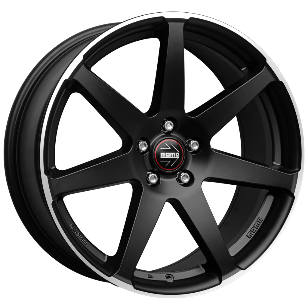 Jante MOMO Seven - MATT BLACK POLISHED 8.5x19 5X108 ET 40 CB 72.3