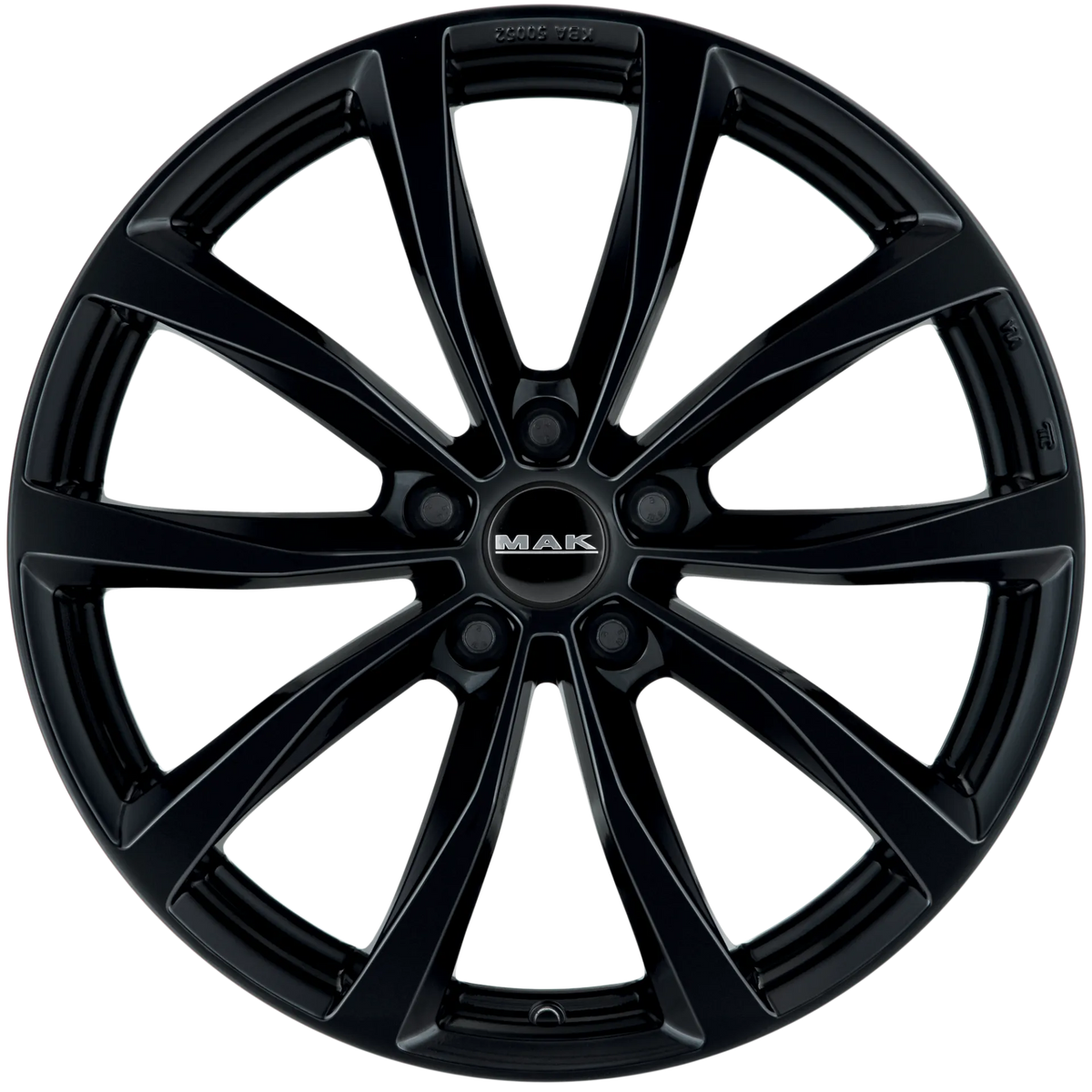 Jante MAK WOLF - GLOSS BLACK 7.5x19 5X112 ET 50 CB 57.1