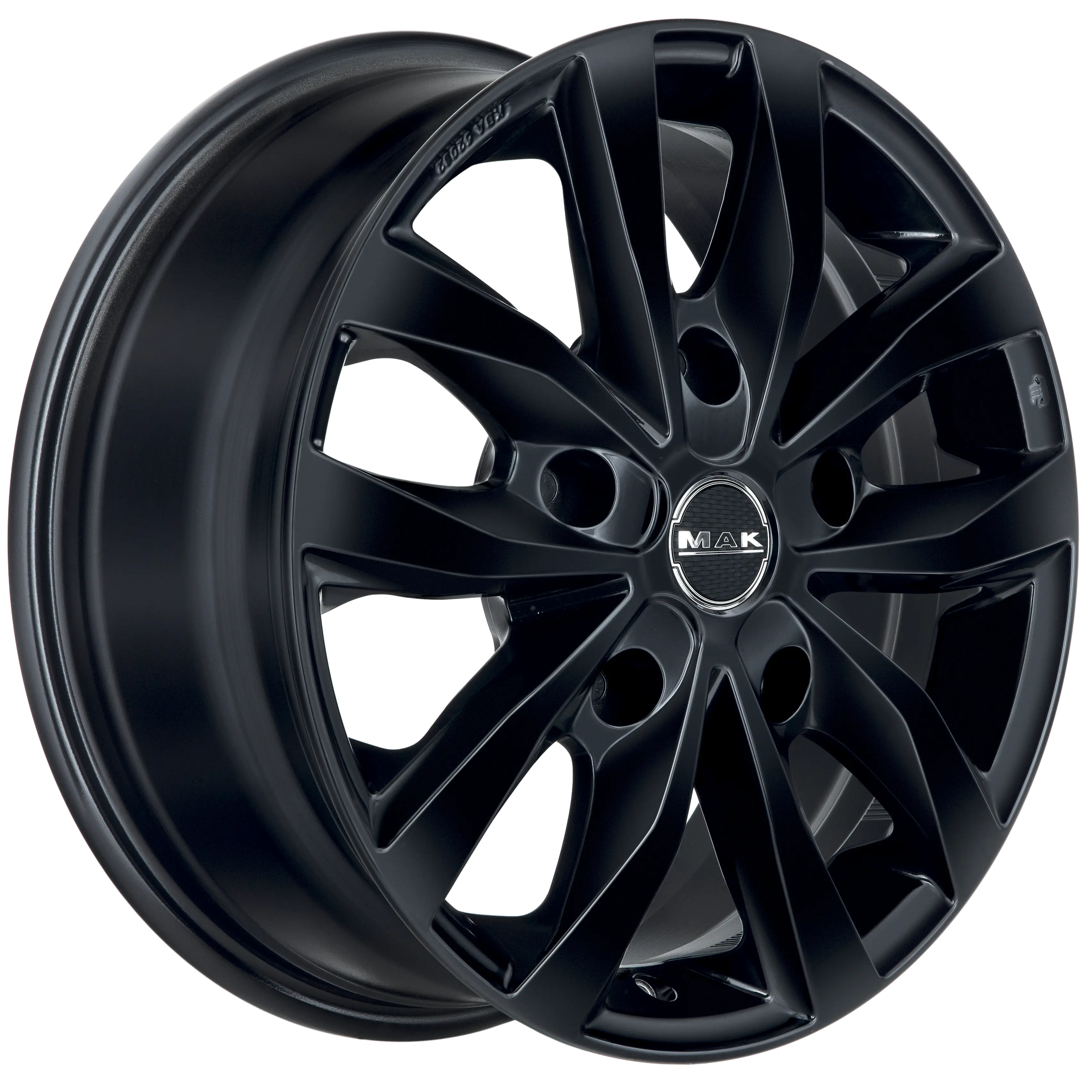 Jante MAK LOAD 5 3 - GLOSS BLACK 6.5x15 5X160 ET 58 CB 65.1