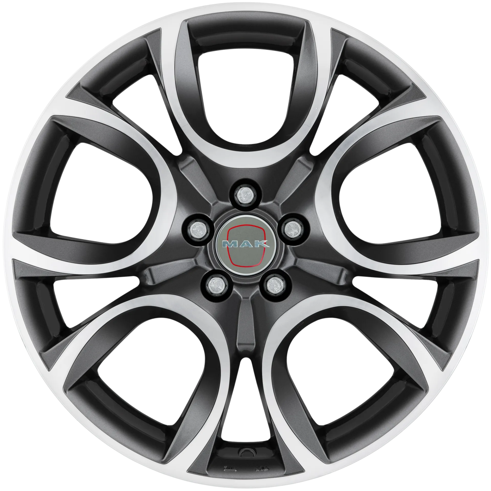 Jante MAK TORINO W - GUN MET-MIRROR FACE 6.5x16 4X098 ET 35 CB 58.1