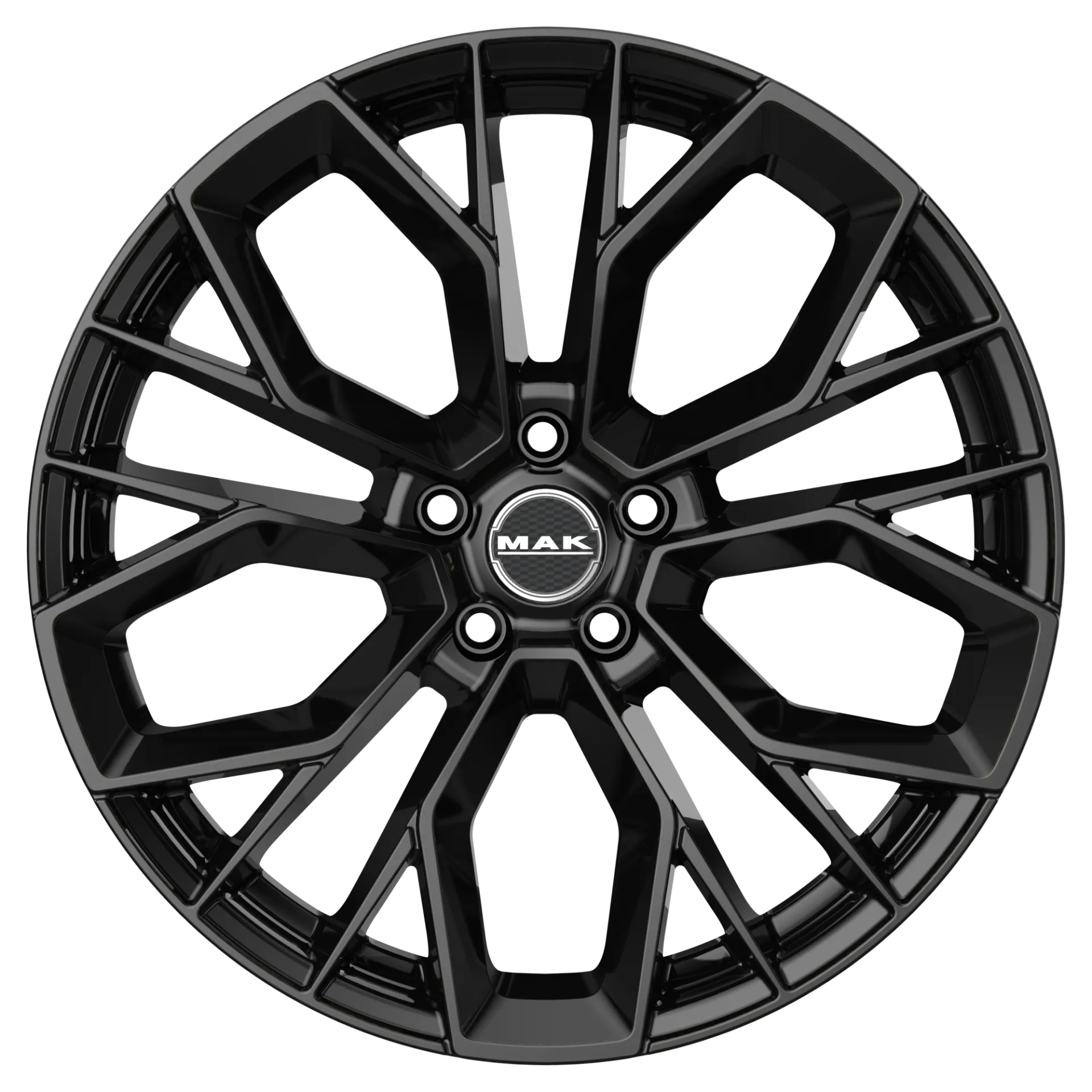 Jante MAK STILO-D - GLOSS BLACK 9.5x19 5X108 ET 48 CB 63.4