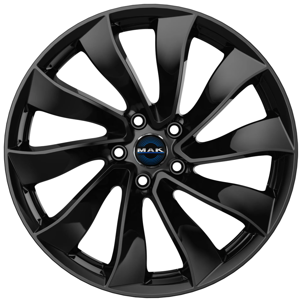 Jante MAK SOLAR - GLOSS BLACK 9.5x20 5X114.3 ET 45 CB 64.1