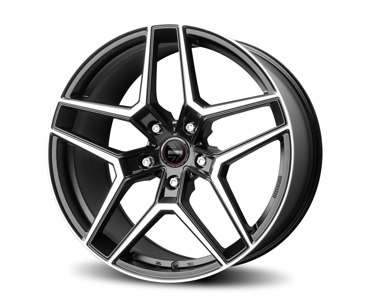 Jante MOMO RF-06 - MATT BLACK POLISHED 8.5x20 5X112 ET 30 CB 66.6