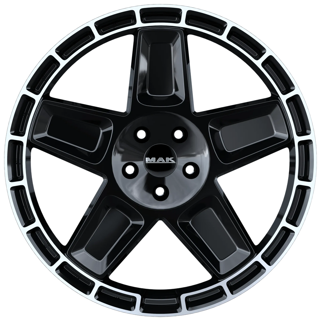 Jante MAK TREK - GLOSS BLACK MIRROR RING 9x20 5X114.3 ET 40 CB 76