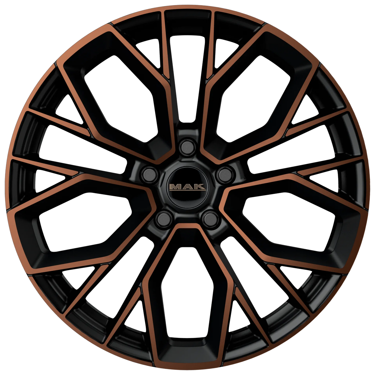 Jante MAK STILO - BLACK & BRONZE 7.5x18 5X114.3 ET 45 CB 76