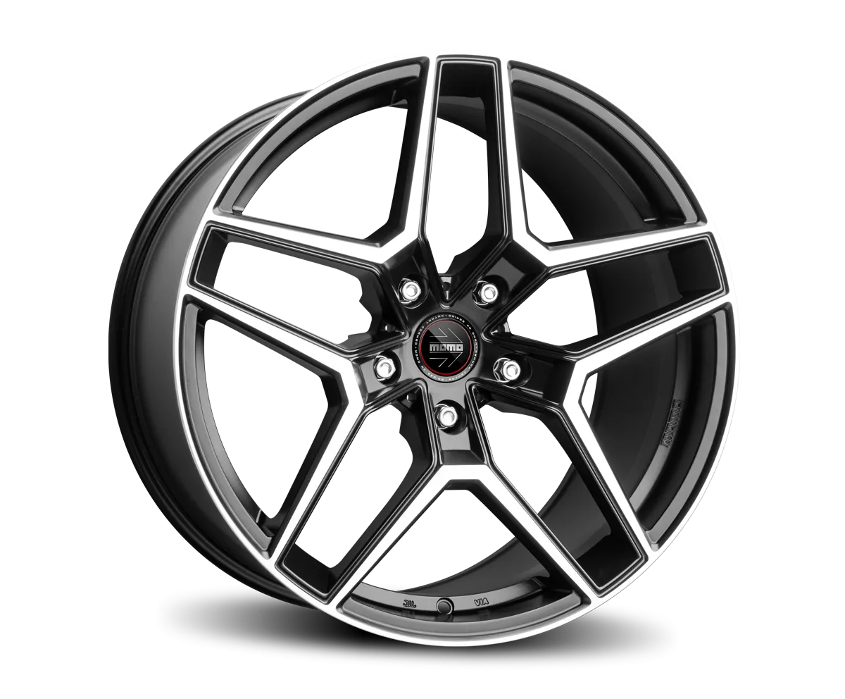 Jante MOMO RF-06 - MATT BLACK POLISHED 8.5x20 5X112 ET 30 CB 66.6