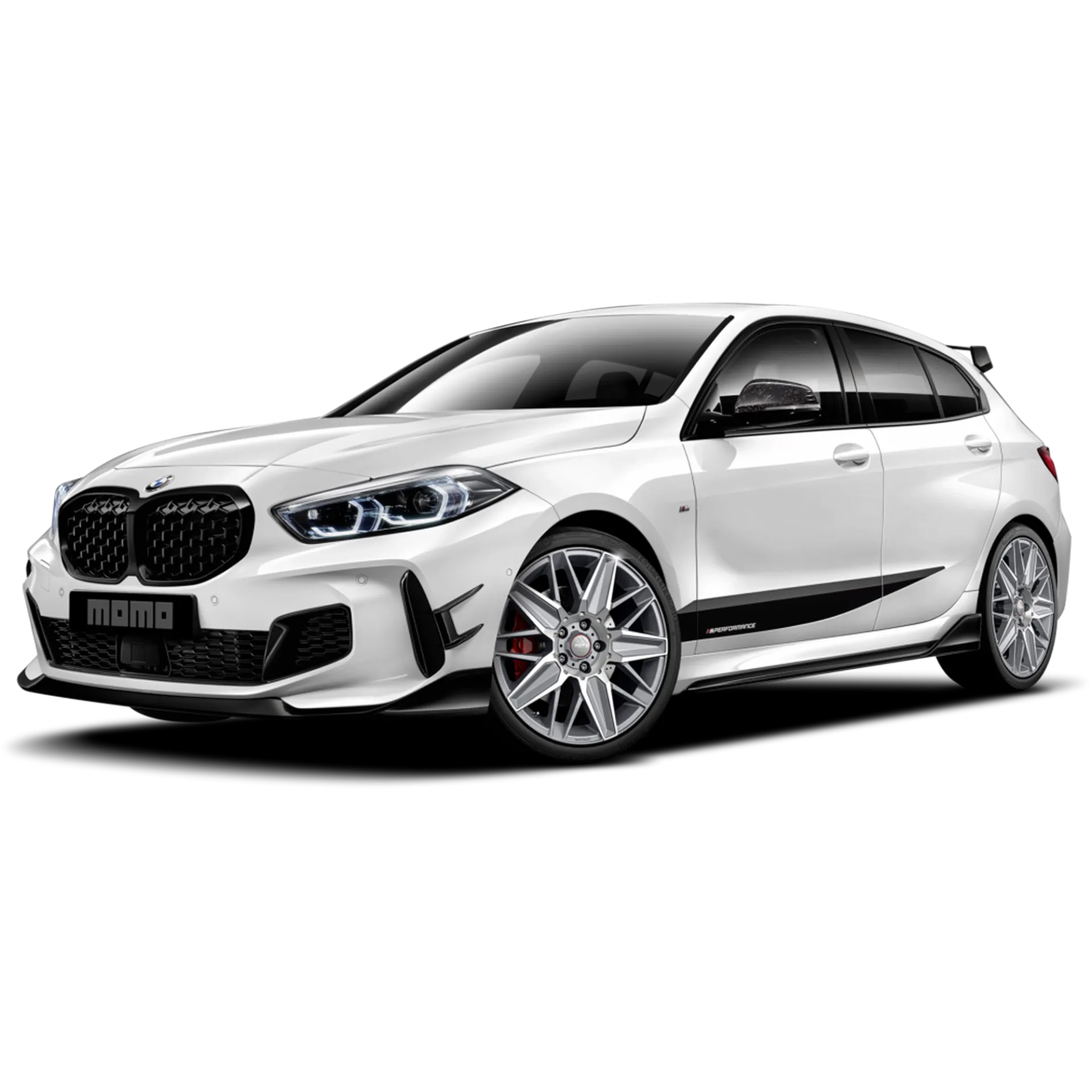 Jante MOMO Evoluzione - Matt Titan Silver Polished 8x18 5X100 ET 42 CB 72.3