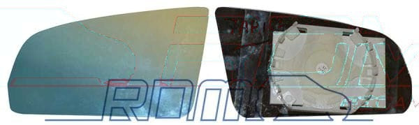 LEFT MIRROR GLASS - AIXAM 2010 - 7AP143 - RECTANGULAR aftermarket