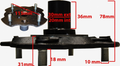 WHEEL FLANGE 115 - M10x1,5 - JDM DA FINE 2011 aftermarket