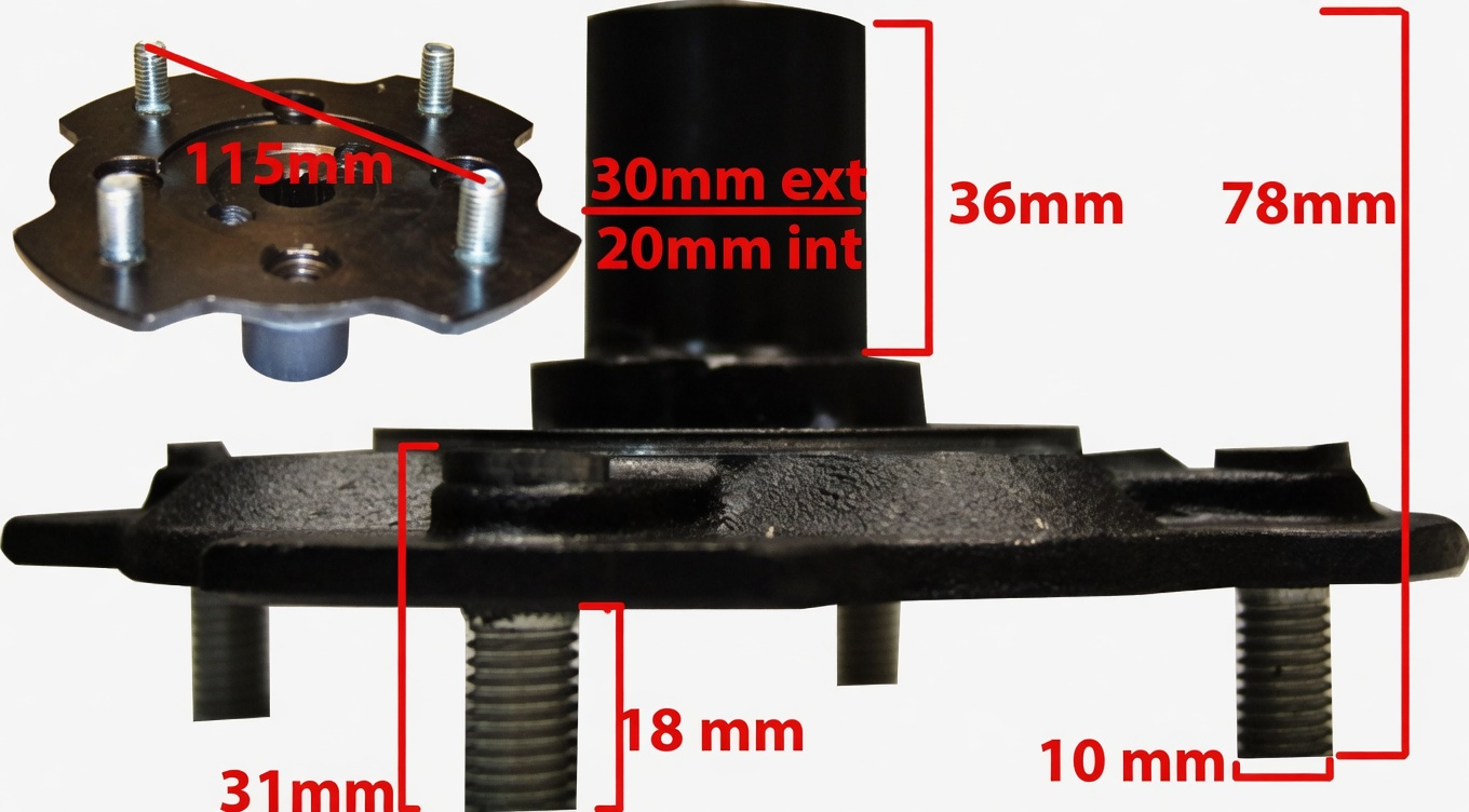 WHEEL FLANGE 115 - M10x1,5 - JDM DA FINE 2011 aftermarket