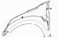RIGHT FRONT WING - JDM XHEOS 1141007 aftermarket