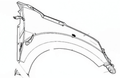 LEFT FRONT WING - JDM XHEOS 1141008 aftermarket