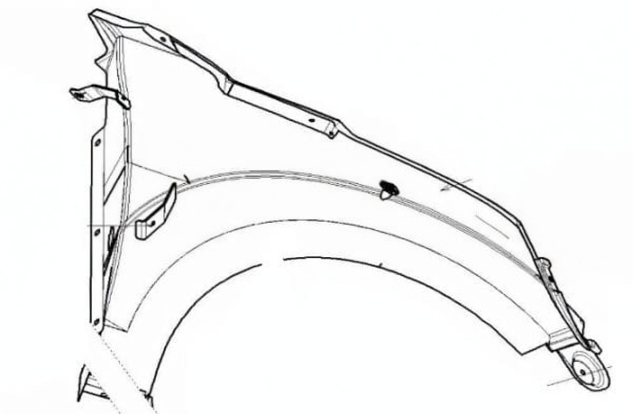 LEFT FRONT WING - JDM XHEOS 1141008 aftermarket