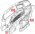 RADIATOR GRILLE - LIGIER JS50 CLUB EBENE 1405345 / ELEGANCE 1405346 aftermarket