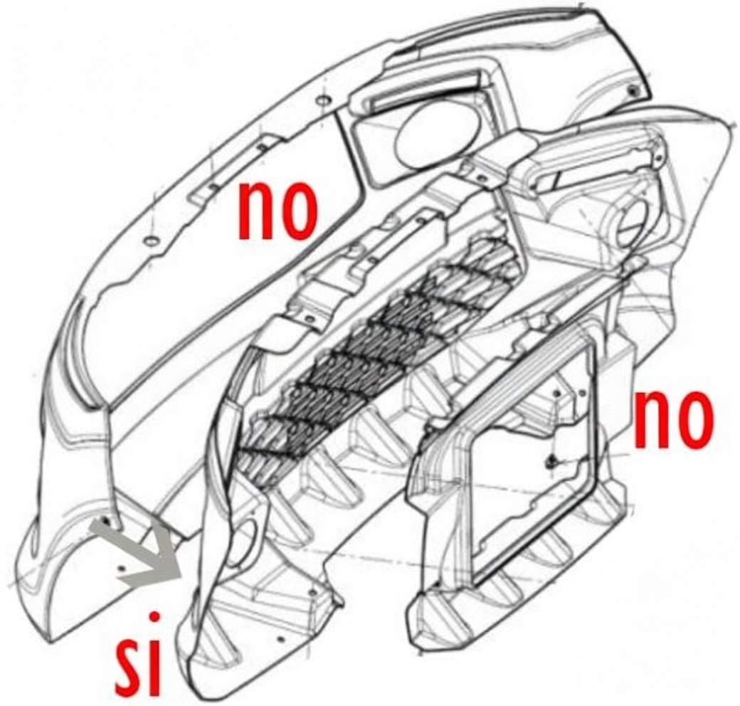 RADIATOR GRILLE - LIGIER JS50 CLUB EBENE 1405345 / ELEGANCE 1405346 aftermarket