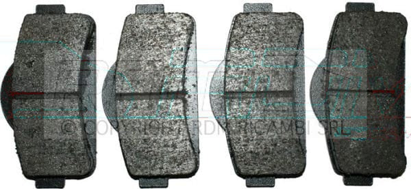 SET OF FRONT BRAKE PADS - MGO - 1008464 - WITHOUT INDICATOR aftermarket