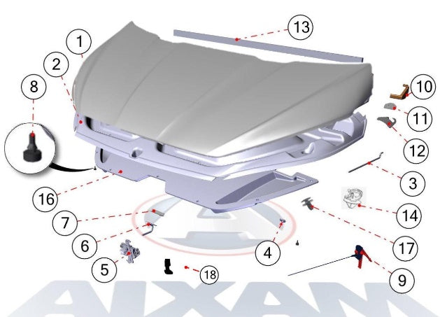 PANOU CAPOTA INTERIOR + EXTERIOR AIXAM 2020