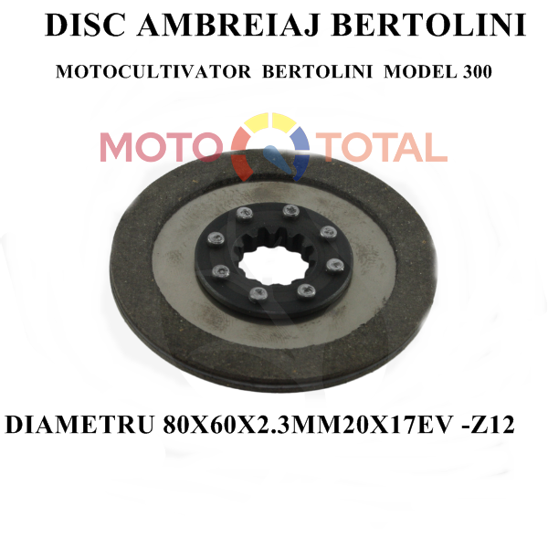 Disc Ambreiaj Motocultivator Bertolini  Model 300