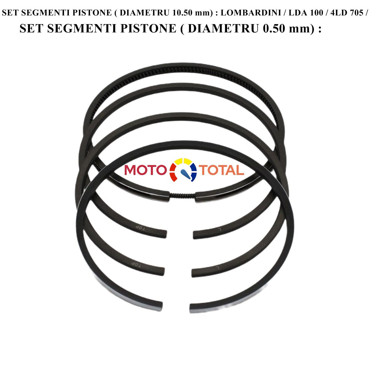 SET SEGMENTI PISTON ( DIAMETRU: 100.50 mm) : LOMBARDINI / LDA 100 / 4LD 705