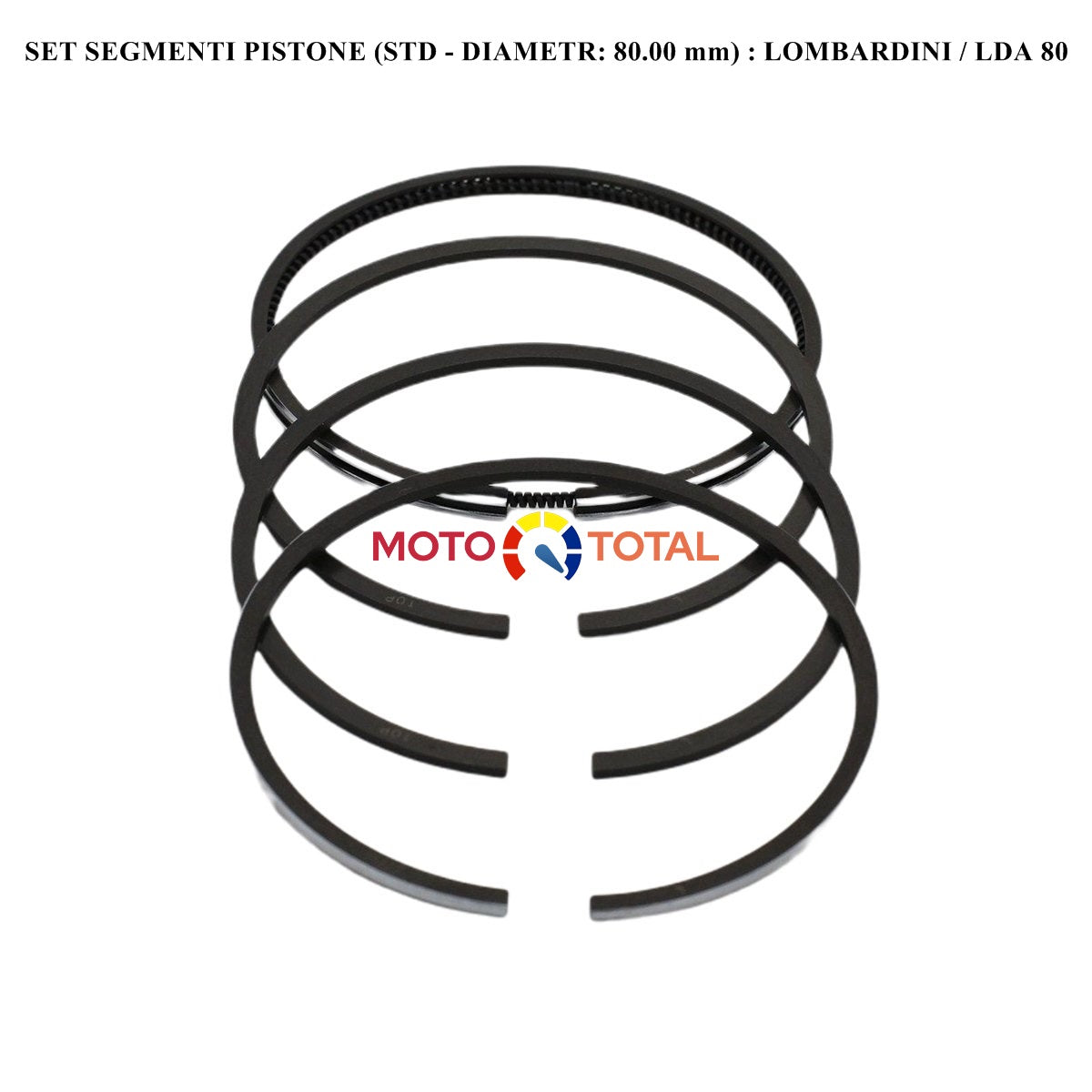 SET SEGMENTI PISTONE (STD DIAMETRU 80.00 mm) : LOMBARDINI / LDA 80