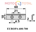 PLACUTA CURATARE EUROPA BCS SERIE 600 - 700