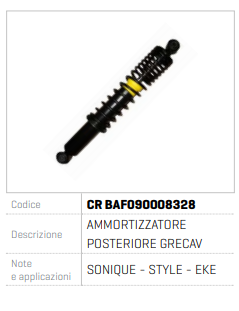 AMORTIZOR SPATE GRECAV CR BAF090008328
