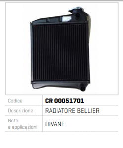 RADIATOR BELLINER CR 00051701