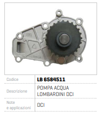 POMPA APA LOMBARDINI DCI LB 6584511