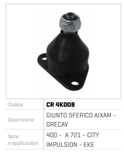 PIVOT BRAT AIXAM - GRECAV CR 4K008