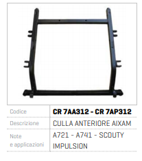 SUPORT MOTOR AIXAM CR 7AA312-