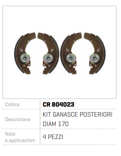FERODOURI SPATE DIAM. 160 CR 804023
