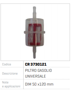 FILTRU BENZINA UNIVERSAL CR 3730121