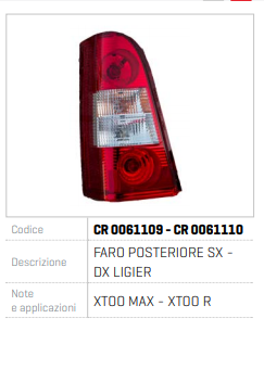 FAR SPATE SX-DX LIGIER CR 0061109- CR 0061110