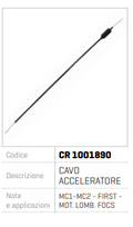 CABLU ACCELERATIE MICROCAR MC1 MC2 MOTOR LOMBARDINI