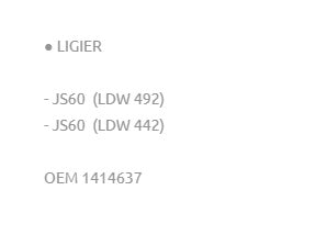 INCHIDERE HAION LIGIER JS60