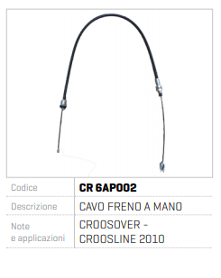 CABLU FRANA DE MANA  AIXAM CROOSOVER CROSLINE AN 2010