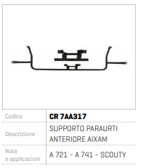 SUPORT FARURI AIXAM MODEL A721- A741  SCOUTY