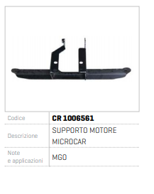 SUPORT MOTOR MICROCAR CR 1006561