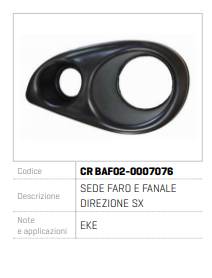 RAMA FAR DIRECTIE SX CR BAF02- 0007076